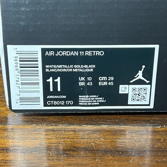 AIR JORDAN 11 RETRO GRATITUDE DEFINING MOMENTS CT8012 170 White size 11 - Picture 6 of 6